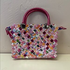 Candy Wrapper Woven Women's Bag